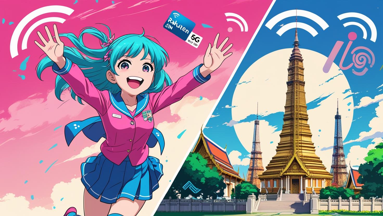 Anime Girl with Phone